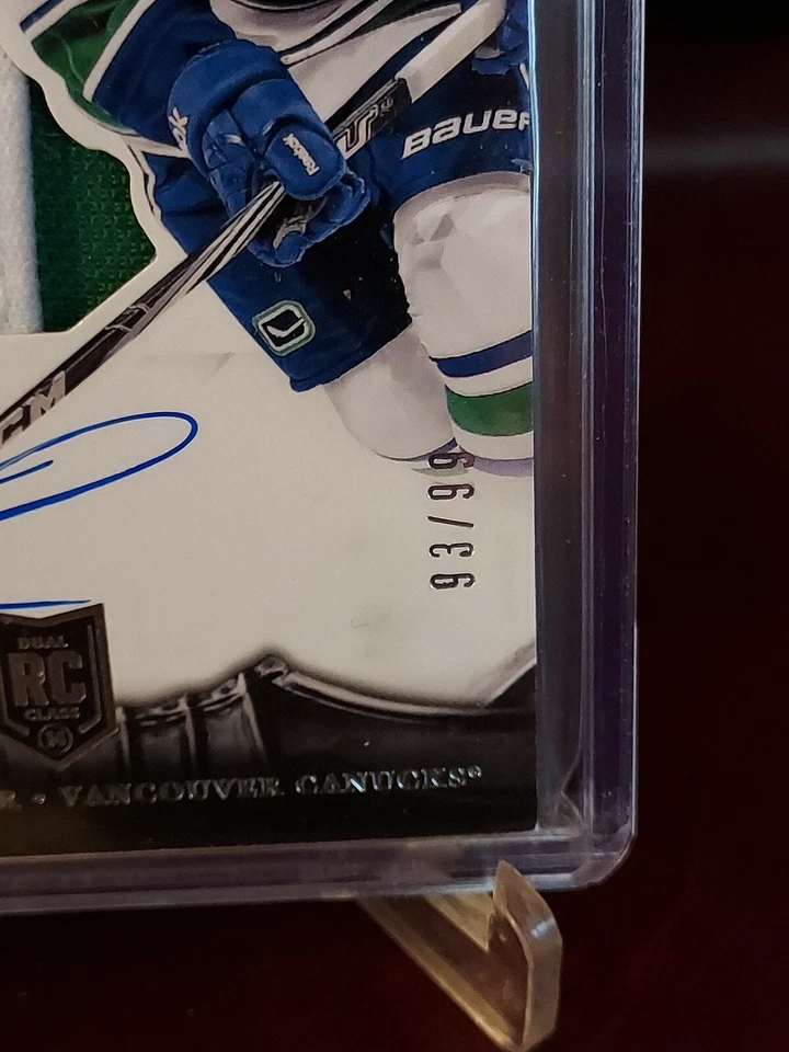 2013-14 Panini Crown Royale Silhouette #93/99 Jordan Schroeder #142 Auto RC - Image 3 of 4