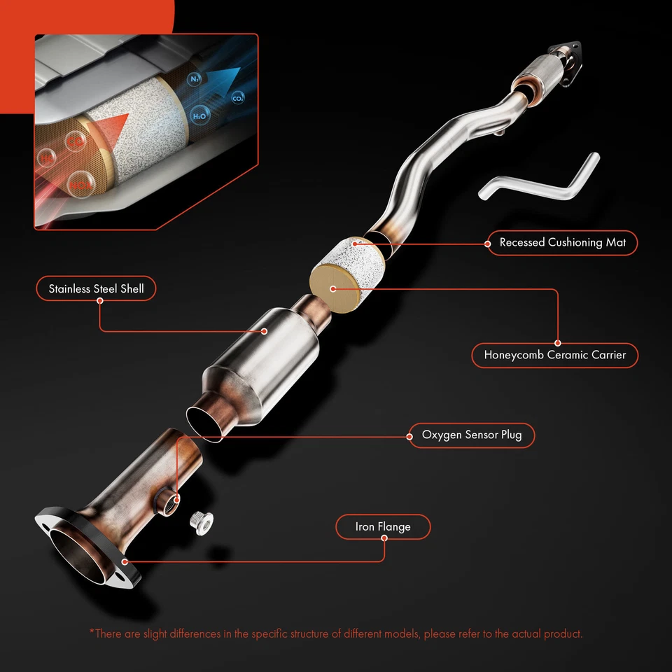 Convertidor catalítico delantero para Toyota Corolla Matrix 2009-2013 Pontiac Vibe 1,8 L Foto 4 de 4