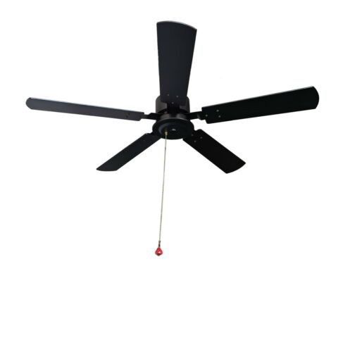 DC 52" wooden ceiling fan Low Voltage 12V-24V Ultra-mute for porche patio gazebo - Picture 1 of 3