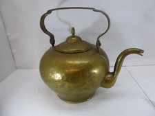 Antiker Messing-Kessel Wasserkessel um 1850