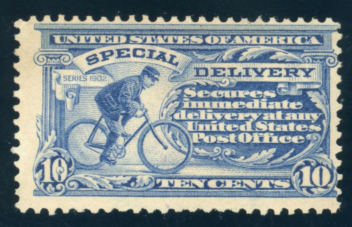 US Stamp #E6 Special Delivery 10c - PSE Cert Damaged transfer