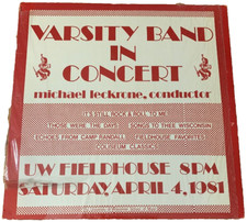 Varsity Band University Of Wisconsin Album RARE VINTAGE-SHIPS N 24 HOURS