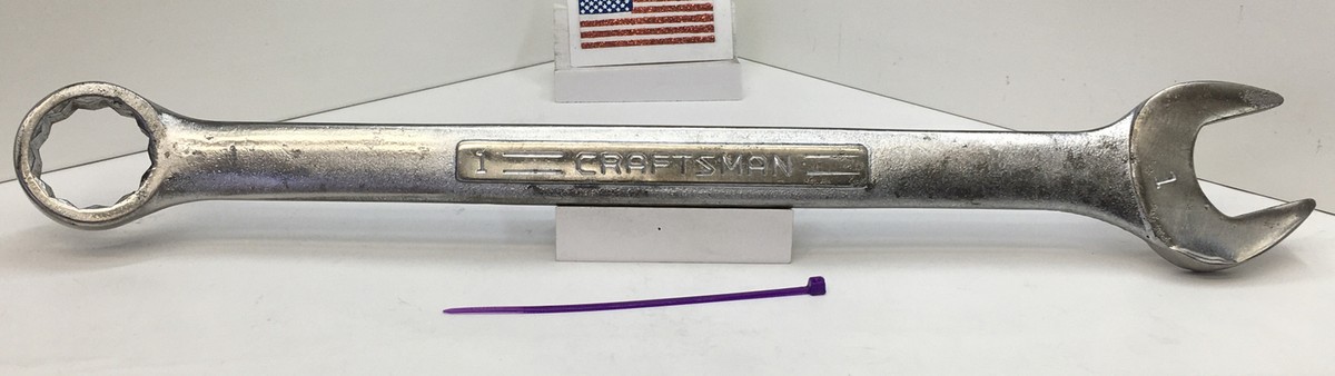 Craftsman Combination Wrench, size 1in., V 44705, 12pt, USA