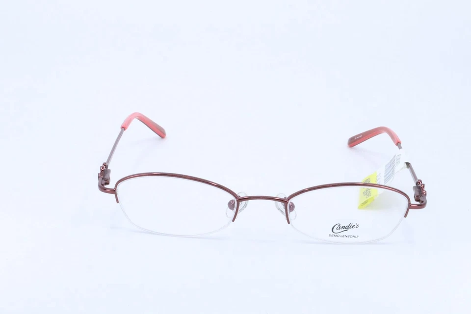 Candie's C LALITA Burgundy Rectangle Women Semi-Rimless 46-19-135 Eyeglass - Image 2 of 4