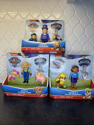 PAW Patrol Humdinger Mayor Goodway Farmer Yumi Lot