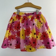 MINi BODEN FLORAL LINED SKIRT GIRLS SZ 5 6 Y