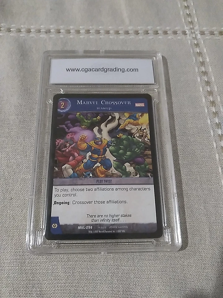 2007 Marvel Vs System John Lucas Signed Sketched Card Graded - Image 2 of 2