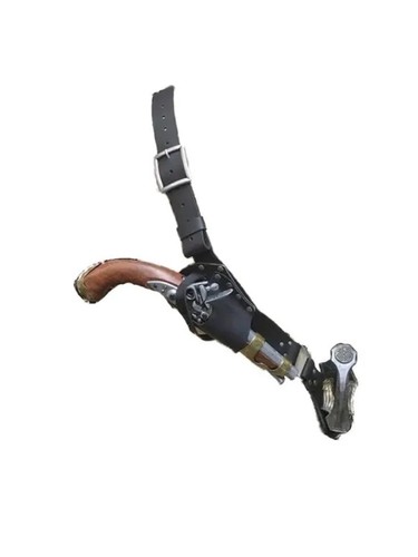 Medieval Pirate Baldric Shoulder Belt Sword Holder Scabbard Knight Musketeer. - Picture 17 of 26