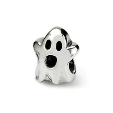 Ghost Kids Bead .925 Sterling Silver Antique Finish Reflection Beads