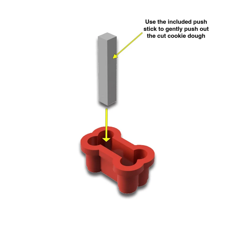 Dog Bone Cookie Cutter Set - 5 Sizes (1" to 4"), Perfect for Pet Treats & Baking - Image 3 of 3