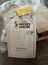 Pottery Barn kids Disney Mickey Mouse Classic 2 Piece Pajamas-Size 3T-New