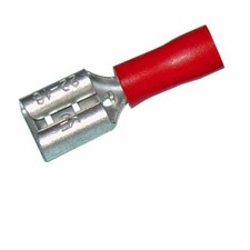 Female Quick Disconnect Vinyl Insulated .250" 22-18 AWG Red - 25PK