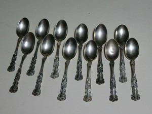 Gorham Buttercup Sterling Silver - Teaspoon - No Mono - LOT of 12 - AS IS - 300g