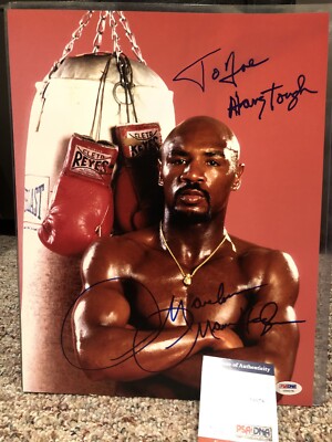 マーベラス・マービン・ハグラー フィギュア Marvin Hagler MARVELOUS MARVIN HAGLER Signed Autograph Auto Boxing 11x14 Photo