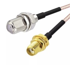 3 feet Type F Female to SMA Female RF Pigtail RG316 Extension Lead 1m cable
