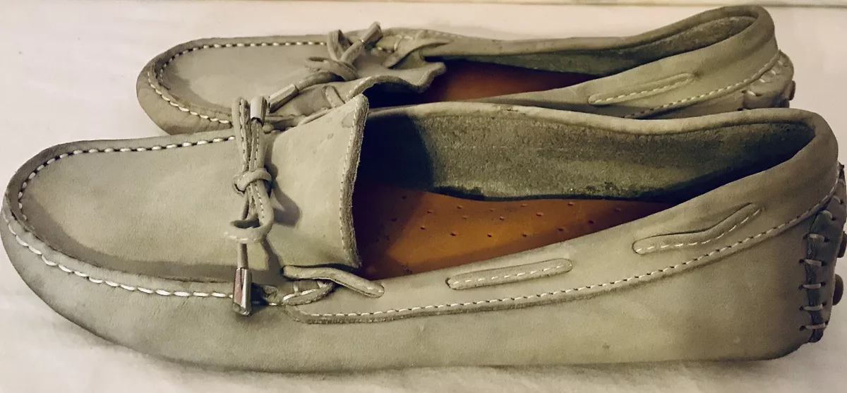 Mercanti fiorentini leather string tie loafer sales