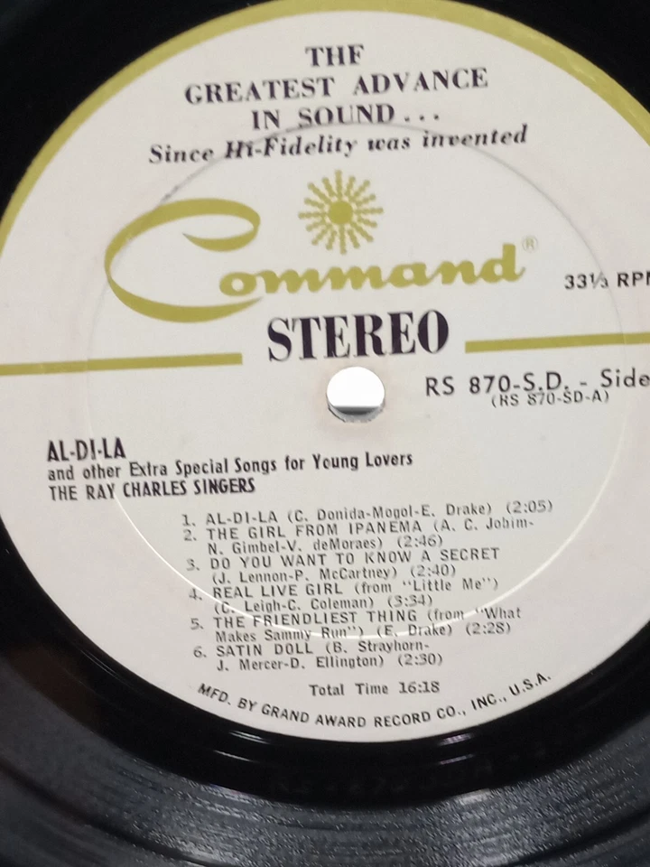 BOXDG32 The Ray Charles Singers - Al-Di-La And Other Extra Special Songs - Image 4 of 4