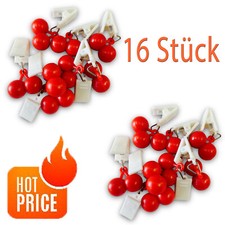 16 Stück Tischtuchbeschwerer Motiv Kirsche Tischdeckenhalter Tischdeckengewichte