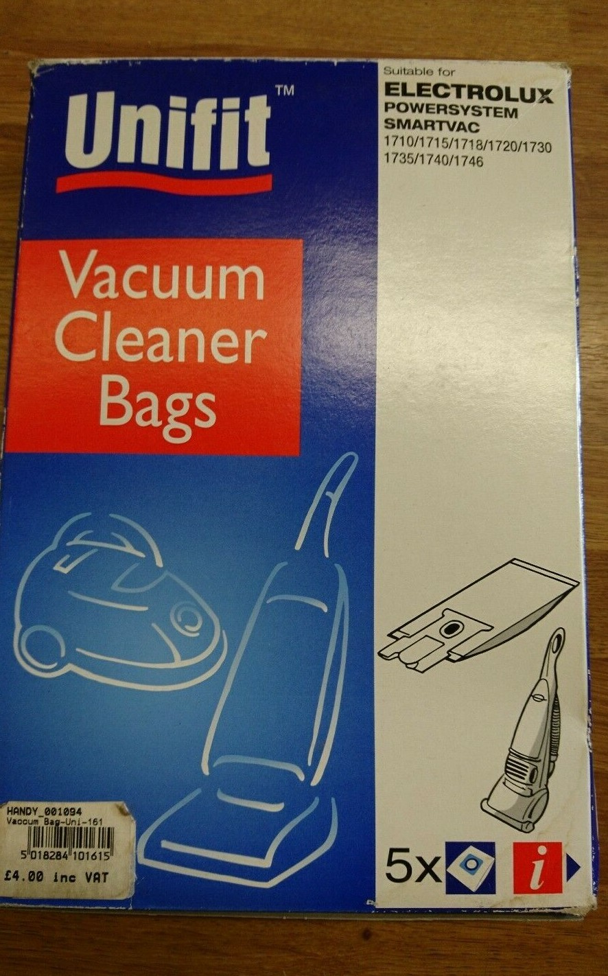 10 x Vacuum Cleaner Dust Bags For  Electrolux Powersystem  (Qualtex 161)
