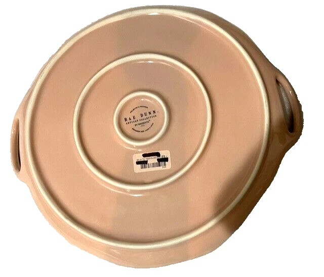 Plato/bandeja Rae Dunn BEE HAPPYY decoración abeja 🎁❤️ redondo rosa cerámica grande nuevo con etiquetas Foto 4 de 4