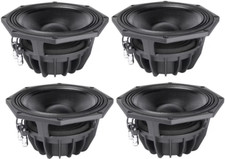 4 pcs FaitalPRO 8PR200 8" Neodymium Professional Midbass 16  200 watt 95 dB 58Hz