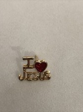 I Love Jesus God Christian Religious Pin Hat Tie Lapel Pinback
