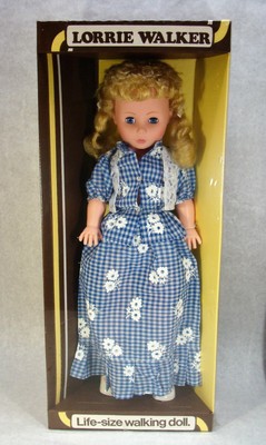 vintage life size walking doll