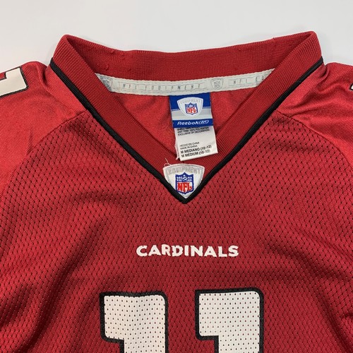 Reebok Arizona Cardinals Jersey Youth Boys M Medium Red Larry Fitzgeral #11 NFL - Picture 3 of 11