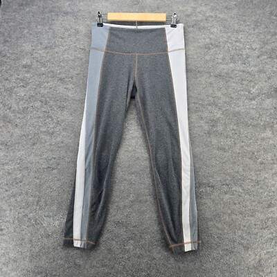 Athleta Leggings Womens Medium Gray Pull On Capri Activewear