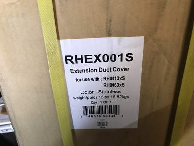 NEW  Zephyr Duct Cover Stainless Steel Range Hood Accessories FOR RH0013XS AND