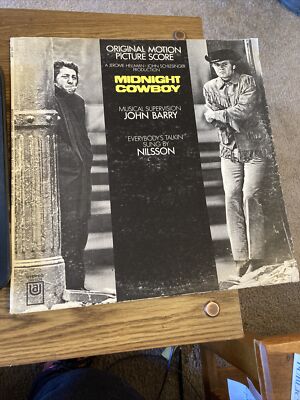 MIDNIGHT COWBOY Original Motion Picture Score LP United Artists 1969 -AS IS