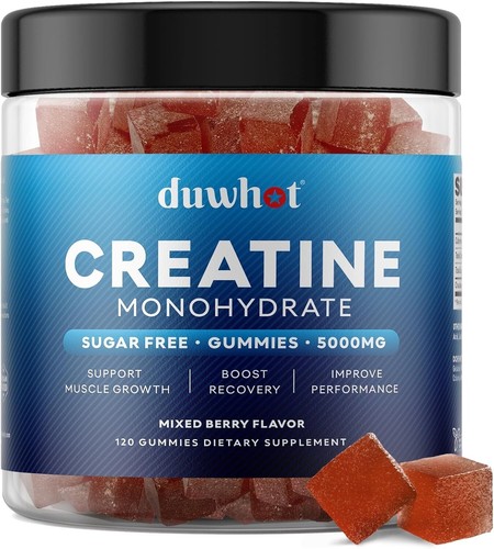 Creatine Monohydrate Gummies for Men,Creatine Monohydrate 5g Chewables 120 Count