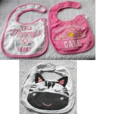 Set of 3 Great Baby Bibs