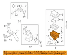HYUNDAI OEM 17-20 Elantra GT EngineTransaxle Air Intake-Lower Housing 28112F2000