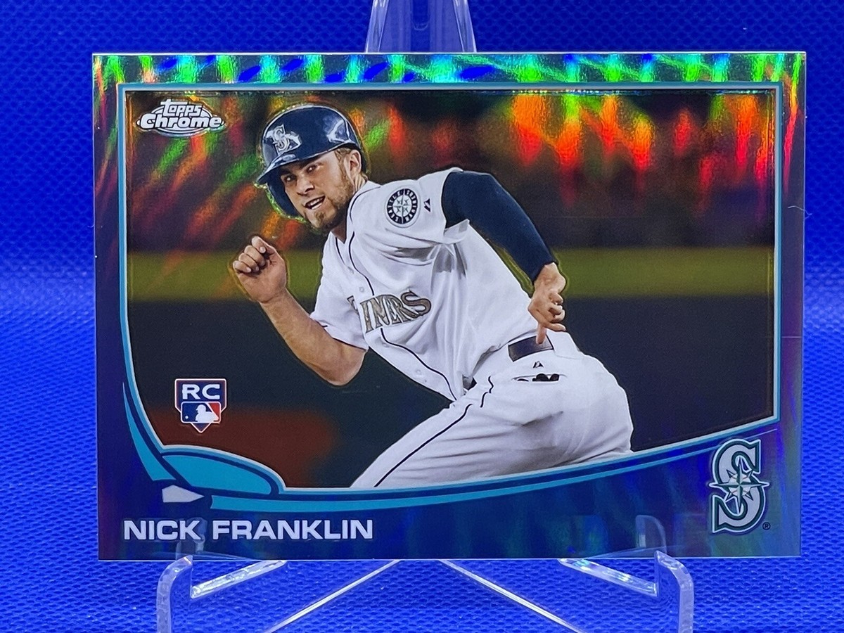 2013 Topps Chrome - Nick Franklin #154 Blue Refractor /199 (RC