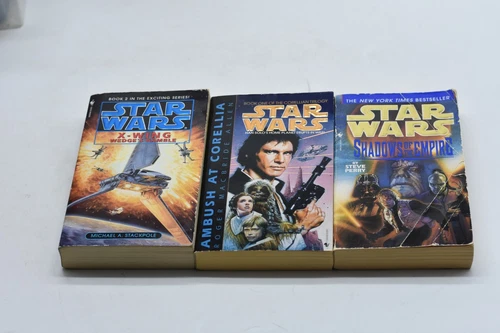STAR WARS - 3 BOOK LOT - Wedge's Gamble, Shadows of the Empire, MORE!