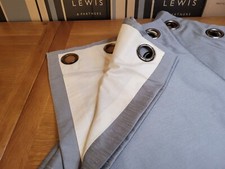 John Lewis MTM W188 x D171cm Faux Silk Flint Eyelet Curtains RRP £255