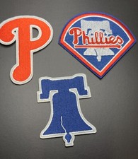 Philadelphia Phillies Embroidered Iron On Patch Lot Of 3