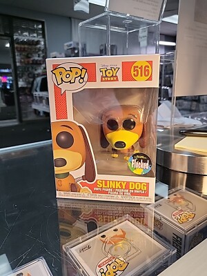 Funko Pop! Vinyl: Pixar Slinky Dog Flocked Custom #516 Ships With Protector 