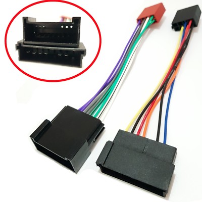Für VW Sharan FORD Galaxy SEAT Alhambra Radio Adapter ISO Kabel Stecker