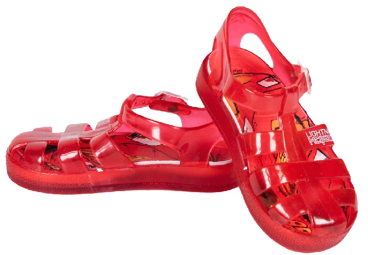 PAIRE DE SANDALE DE PLAGE ROUGE 21 / 22 / 23 CARS DISNEY NEUF CLAQUETTE ENFANT - Photo 1/1