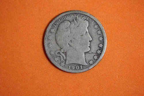 Estate Find 1901 - Barber Quarter!!  #K27887