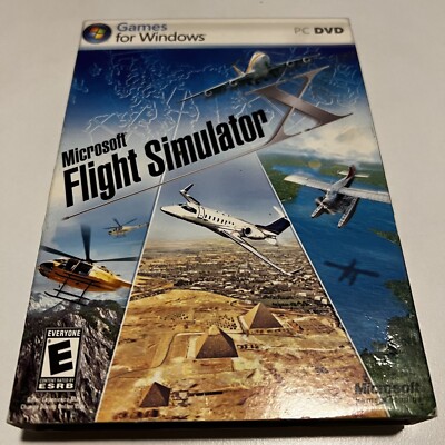 Microsoft Flight Simulator X 2006 PC DVD Windows Complete Manual Product Key