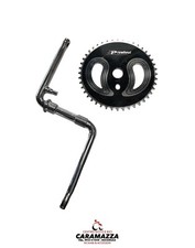 PEDIVELLA GUARNITURA BMX 165mm + CORONA Z44 - FILETTO PEDALE 1/2