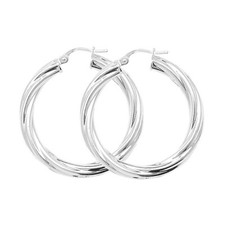 Sterling Silver Creole Earrings
