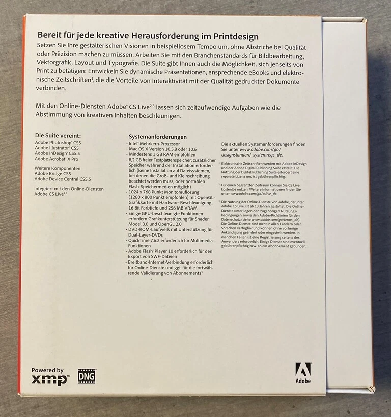Adobe Creative Suite 5.5 Design Standard Update deutsch für MAC OS - Bild 2 von 3