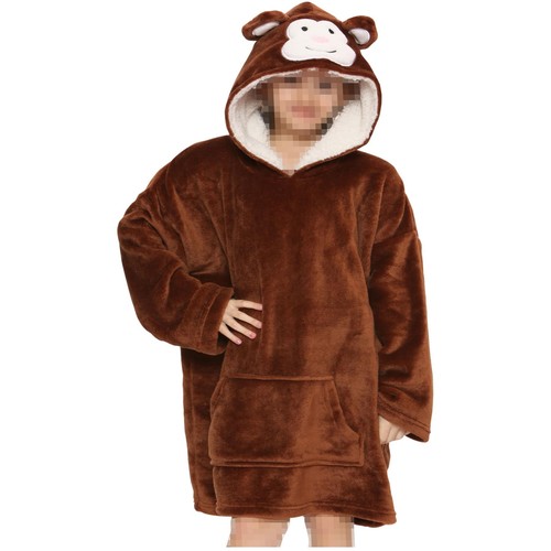 Men Ladies Oversized Hoodie Animal Snuggle Blanket Super Soft Warm Fleece - Picture 28 of 48