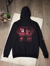 Rammstein Vintage Hoodie Meinherzbrennt Black Men's Size M Rock Band