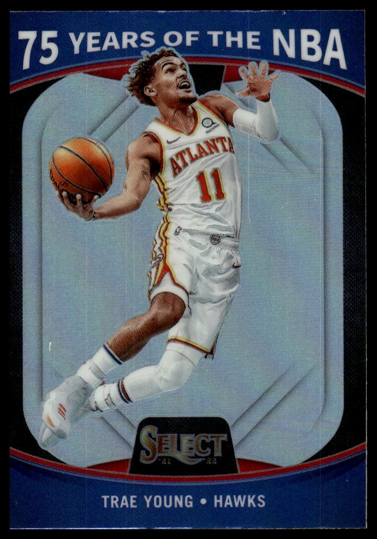 2021-22 Panini Select #53 Trae Young 75 Years of the NBA