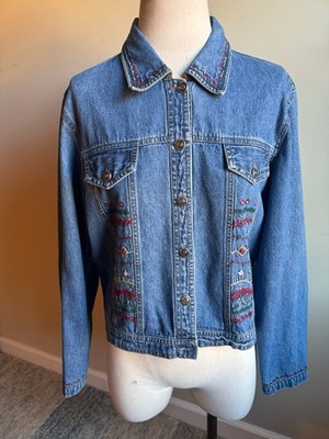 New Identity Embroidered Denim Jacket